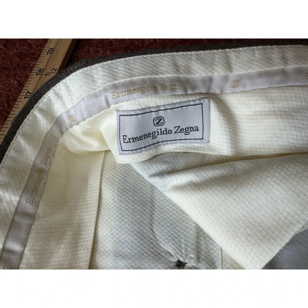Ermenegildo Zegna Fine Worsted Super‎ 100's Wool Dress Pants Size 36 X 30